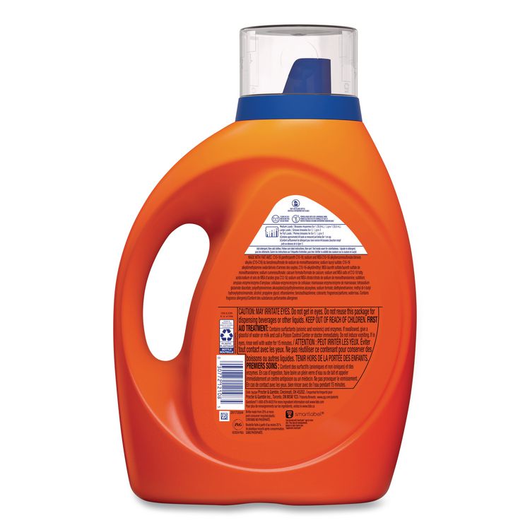 HE Laundry Detergent, Original Scent, Liquid, 64 Loads, 80 oz Bottle, 4/Carton