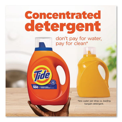 HE Laundry Detergent, Original Scent, Liquid, 64 Loads, 80 oz Bottle, 4/Carton