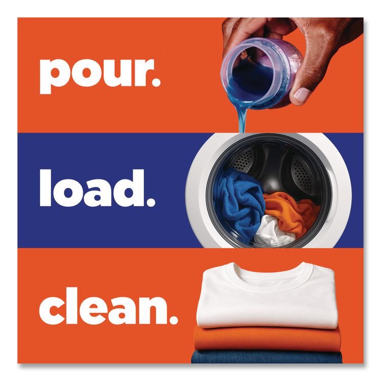 HE Laundry Detergent, Original Scent, Liquid, 64 Loads, 80 oz Bottle, 4/Carton