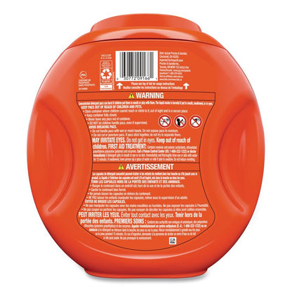 PODS Laundry Detergent, HE Compatible, Spring Meadow, 57 oz Tub, 76 Pacs/Tub, 4 Tubs/Carton