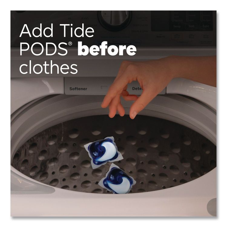 PODS Laundry Detergent, HE Compatible, Spring Meadow, 57 oz Tub, 76 Pacs/Tub