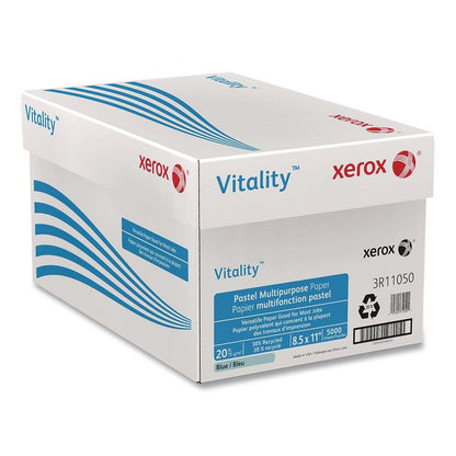 Multipurpose Pastel Colored Paper, 20 lb Bond Weight, 8.5 x 11, Blue, 500/Ream