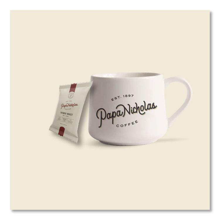 Premium Coffee, French Roast, Ground Portion Packs, 18/Carton