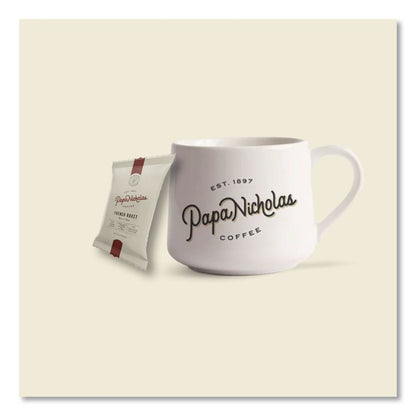 Premium Coffee, French Roast, Ground Portion Packs, 18/Carton