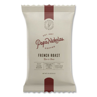 Premium Coffee, French Roast, Ground Portion Packs, 18/Carton