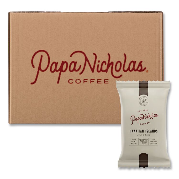 100% Pure Coffee, Decaffeinated, 1.5 oz Pack, 42 Packs/Carton