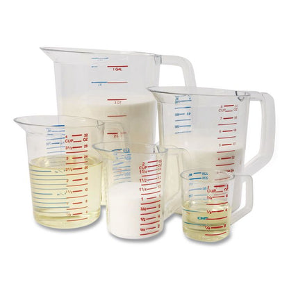 Bouncer Measuring Cup, 32 oz, Plastic, Clear