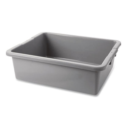 Bus/Utility Box, 7.13 gal, 21.5" x 17.13" x 7", Gray
