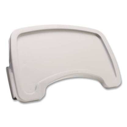 Sturdy Chair Microban Youth Seat Tray for Rubbermaid Commercial Youth Seats, 18.5 x 11.5 x 3.25, Plastic, Platinum