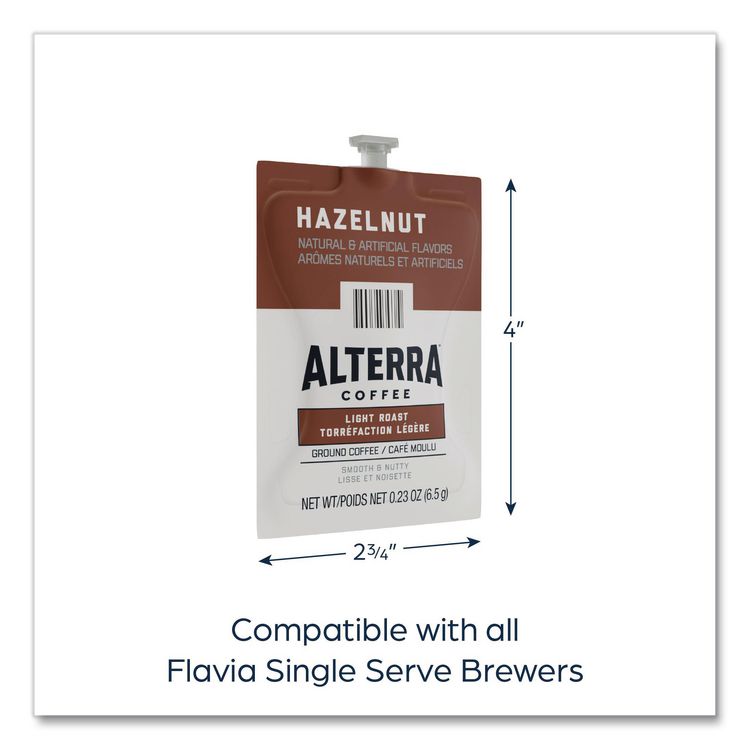Alterra Hazelnut Coffee Freshpack, 40/Carton
