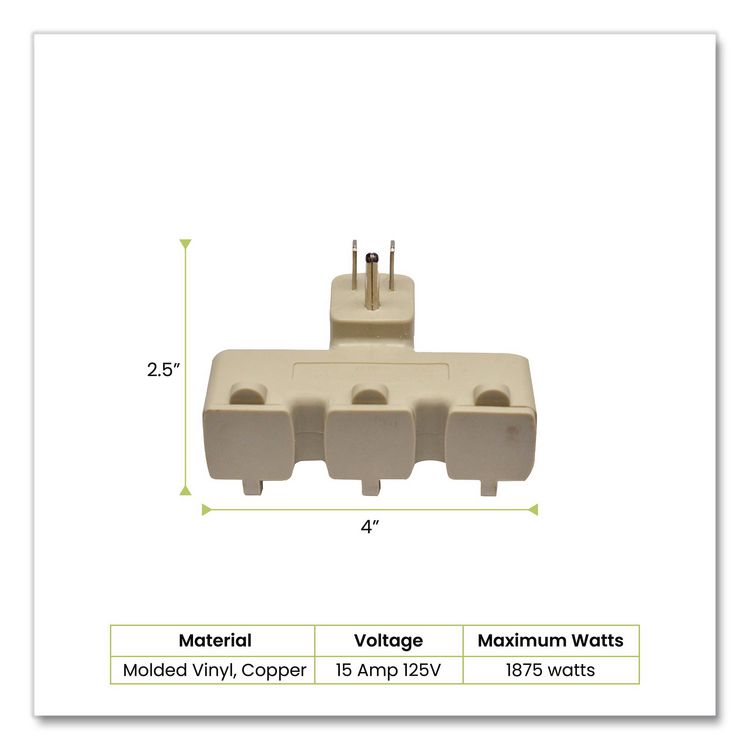 3 Outlet Right Angle Wall Tap, Beige