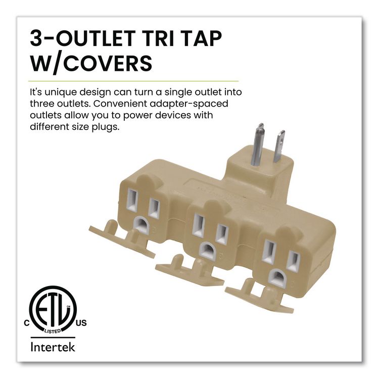 3 Outlet Right Angle Wall Tap, Beige