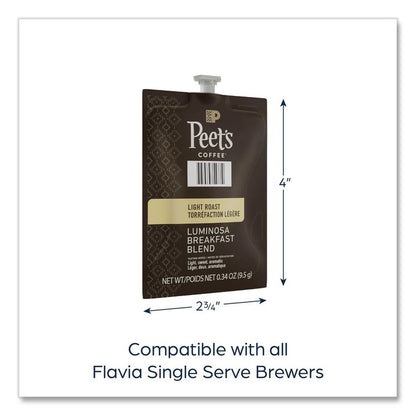 Peet's Coffee Colombia Luminosa, Breakfast Blend, 76/Carton