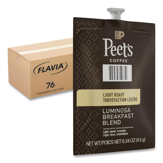 Peet's Coffee Colombia Luminosa, Breakfast Blend, 76/Carton