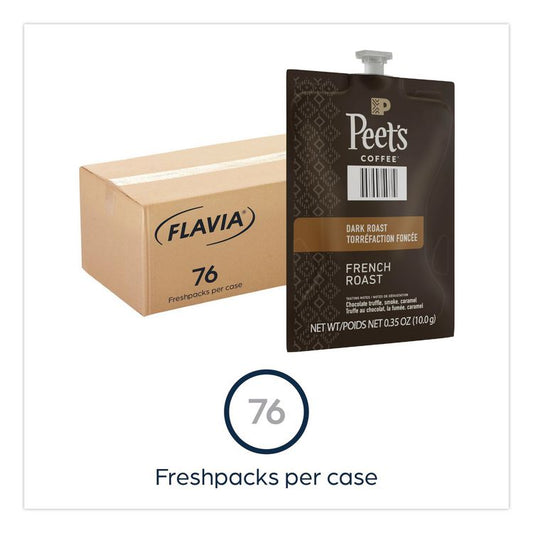 Peet's French Roast Coffee Freshpack, 76/Carton