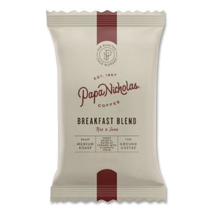 Premium Coffee, Breakfast Blend, Ground Portion Packs, 18/Carton