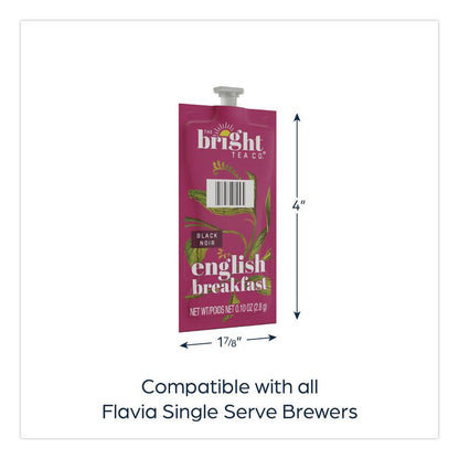 The Bright Tea Co. English Breakfast Black Tea Freshpack, 100/Carton