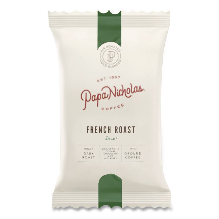 Premium Coffee, Decaffeinated French Roast, 18/Carton