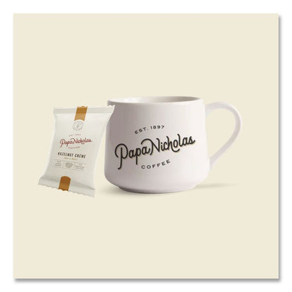 Premium Coffee, Hazelnut Creme, Ground Portion Packs, 18/Carton