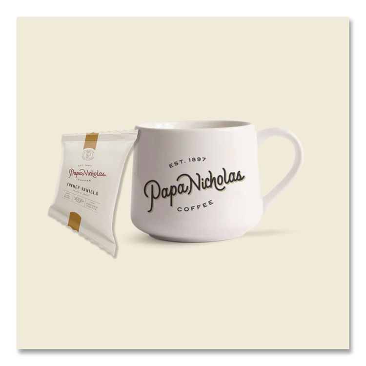 Premium Coffee, French Vanilla, Ground Portion Packs, 18/Carton