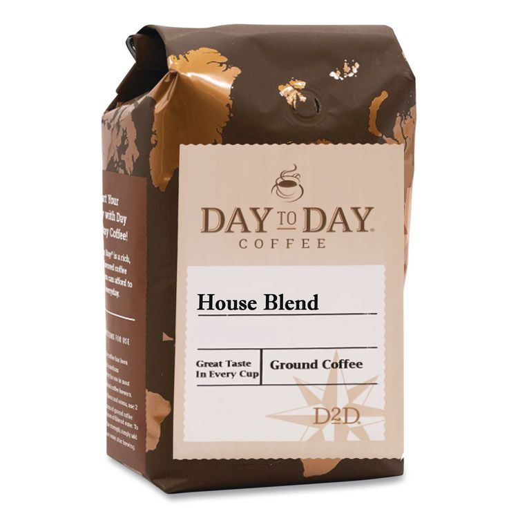 100% Pure Coffee, House Blend, Ground, 28 oz Bag