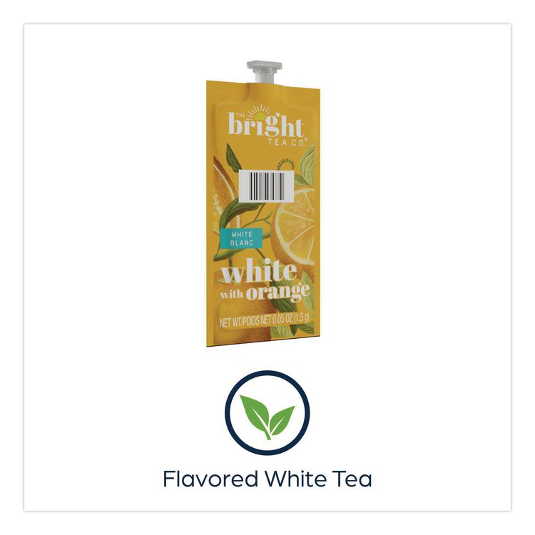 The Bright Tea Co. White with Orange Tea Freshpack, 100/Carton