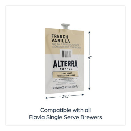 Alterra French Vanilla Coffee Freshpack, 100/Carton