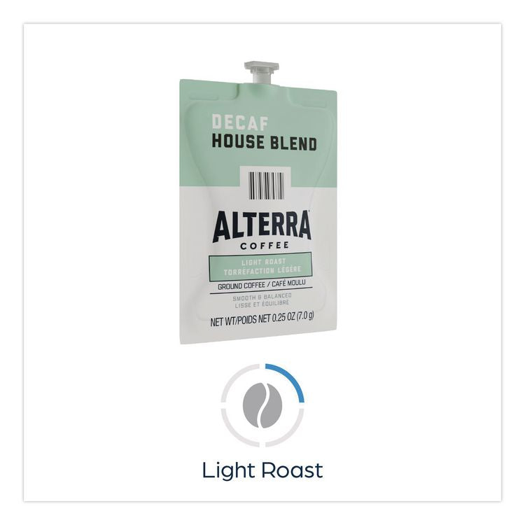 Alterra Decaf House Blend Coffee Freshpack, 100/Carton