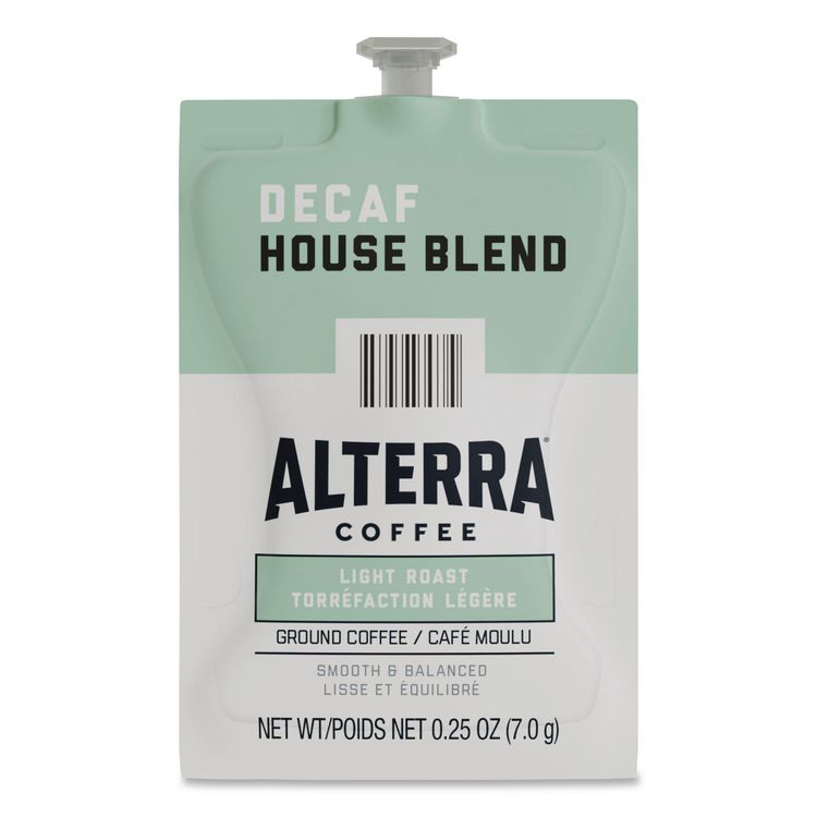 Alterra Decaf House Blend Coffee Freshpack, 100/Carton