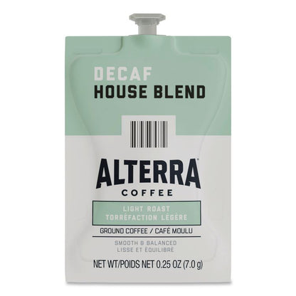 Alterra Decaf House Blend Coffee Freshpack, 100/Carton