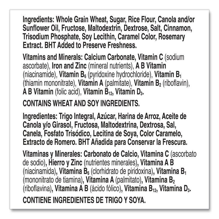 Cereal, Cinnamon, 2 Bags/Box, 49.5 oz Box