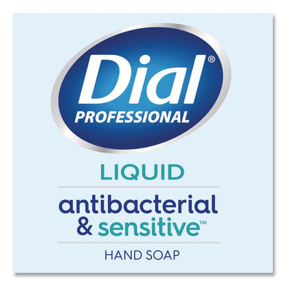Antibacterial and Sensitive Liquid Hand Soap, Fragrance Free, 11 oz Pump Bottle, 12/Carton