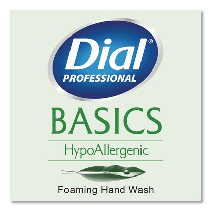 Basics Hypoallergenic Foaming Hand Wash, Fresh Floral Scent, 10 oz Pump Bottle, 8/Carton
