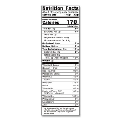 Honey Bunches of Oats with Almonds, 2 Bags/Box, 48 oz Box