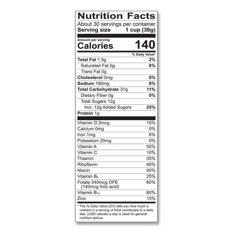 Fruity Pebbles Crispy Rice Cereal, 2 Bags/Box, 38 oz Box