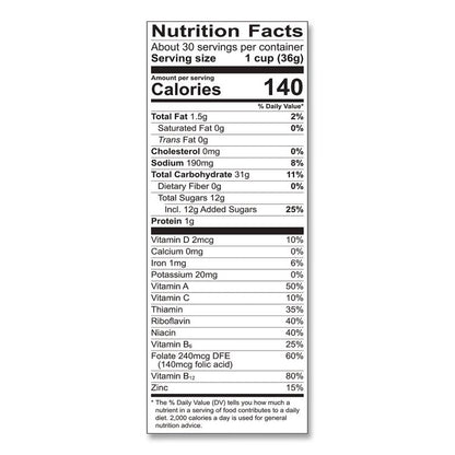 Fruity Pebbles Crispy Rice Cereal, 2 Bags/Box, 38 oz Box