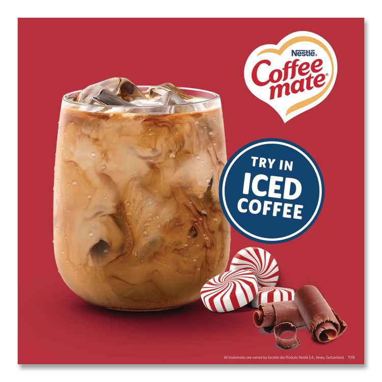 Liquid Creamer, Peppermint Mocha, 1.5 L Pump Bottle, 2/Carton