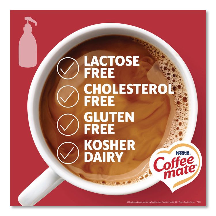 Liquid Creamer, Peppermint Mocha, 1.5 L Pump Bottle, 2/Carton