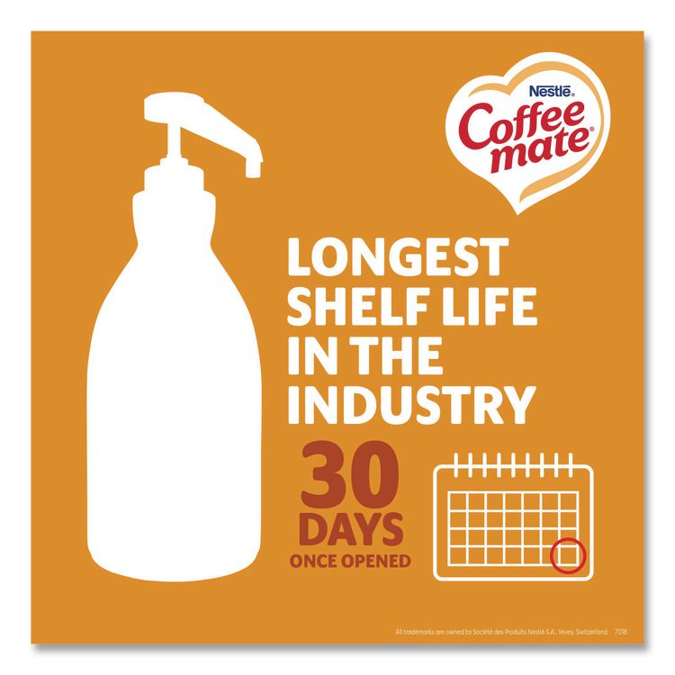 Liquid Coffee Creamer, Pumpkin Spice, 1.5 L Pump Bottle, 2/Carton