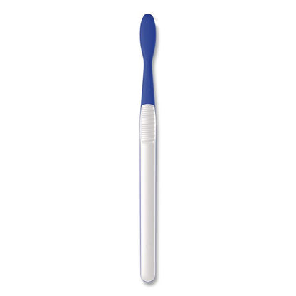 Essential Clean Toothbrush, Unscented, Blue/White, 72/Carton