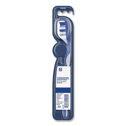 Essential Clean Toothbrush, Unscented, Blue/White, 72/Carton