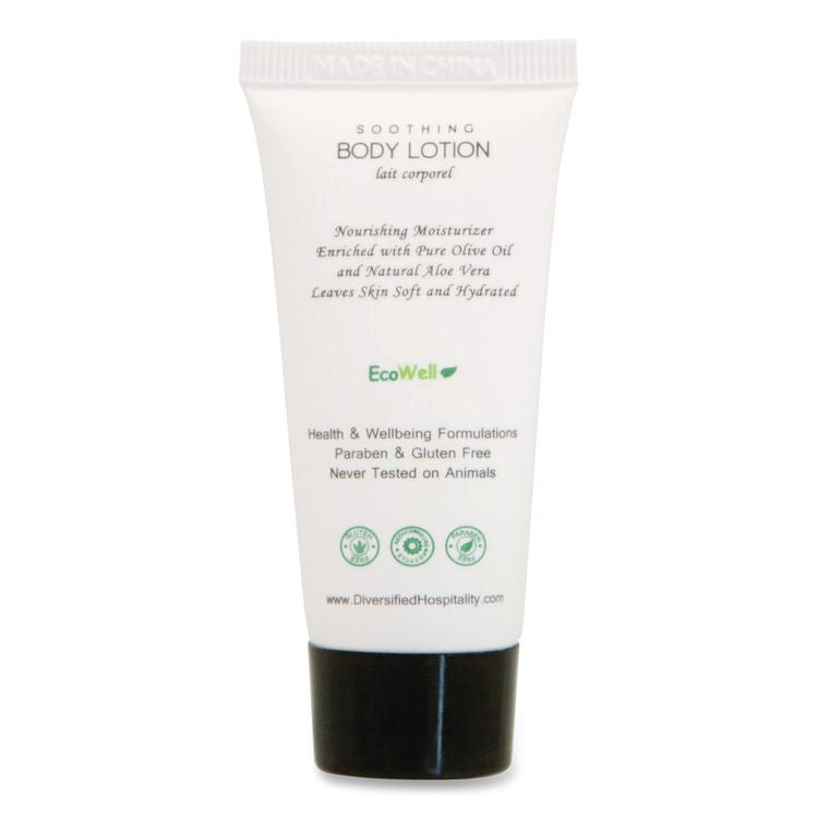 H2O Therapy Single Use Body Lotion, 0.85 oz Tube, White Tea and Lemongrass Scent, 300/Carton