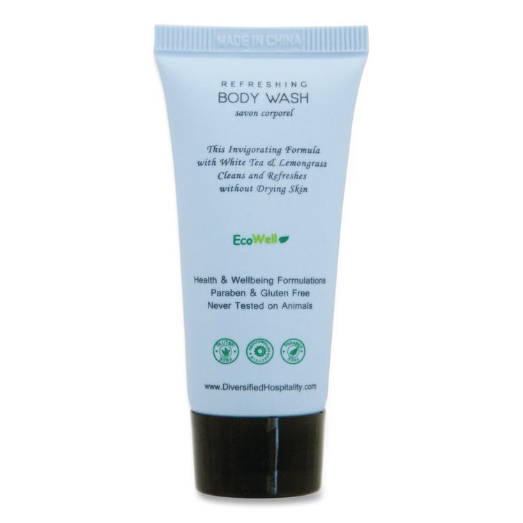 H2O Therapy Body Wash Single Use, White Tea and Lemongrass, 0.85 oz, 300/Carton