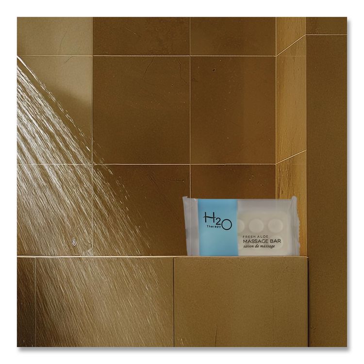 H2O Therapy Soaps, White Tea and Lemongrass Scent, 1.1 oz Bar, 400/Carton