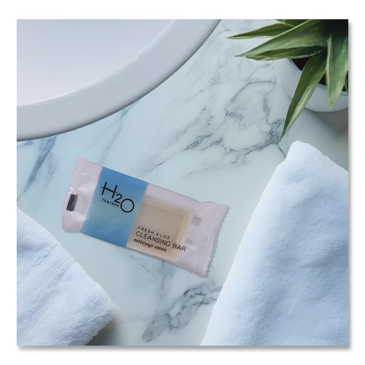 H2O Therapy Soaps, White Tea and Lemongrass Scent, 0.5 oz Bar, 1,000/Carton