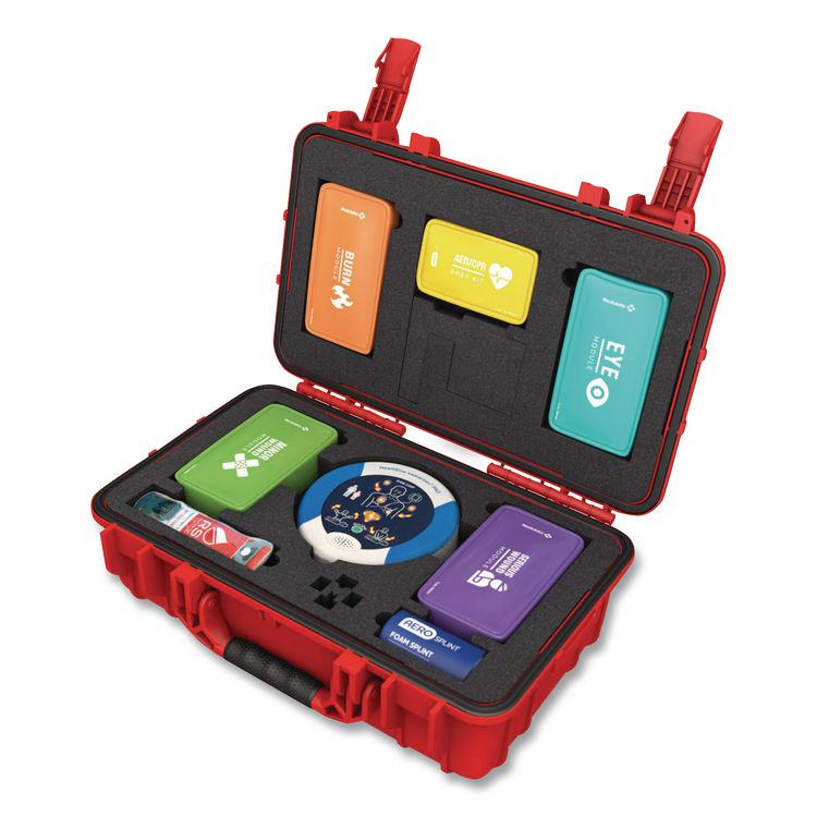 Trauma Kit with HeartSine 450P - XL Rugged Hard Case, 287 Pieces