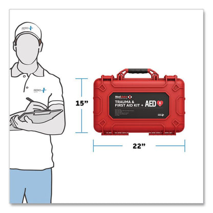 Trauma Kit with Bleed Control without AED - XL Rugged Hard Case, 295 Pieces