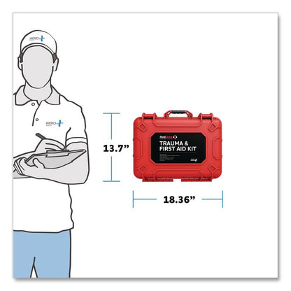 Trauma Kit with Bleed Control - Rugged Hard Case, 295 Pieces