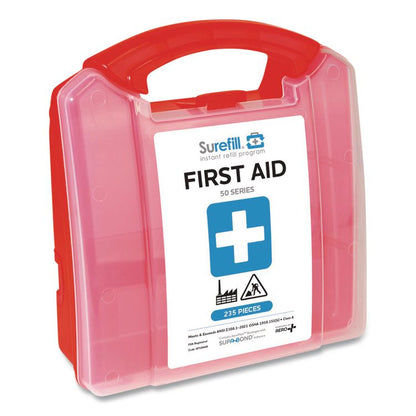 50 Series ANSI A+ First Aid Kit - Retail Plastic Case, 50 Person, 235 Pieces