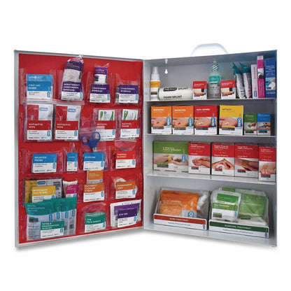 First Aid Station - First Aid, Eyewash, AED 450P, 4 Pieces, Metal Case